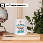 Hundetrainer Tasse mit Spruch Weil ich's kann, Geschenk für  – Weiß [farbe:weiß]