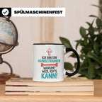 Hundetrainer Tasse mit Spruch Weil ich's kann, Geschenk für  – Schwarz [farbe:schwarz]