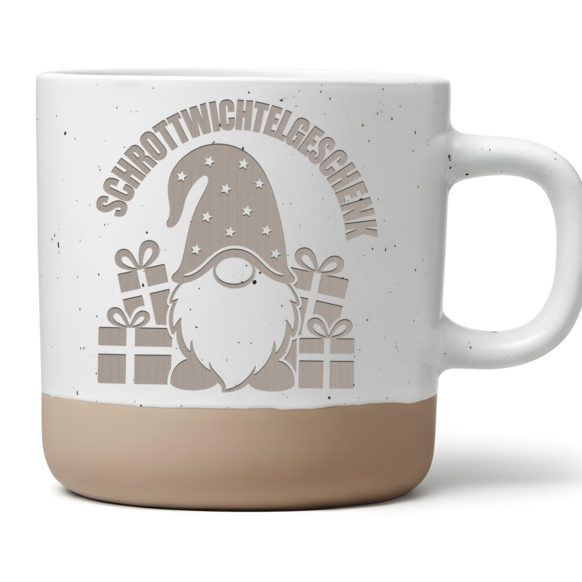 Schrottwichteln Tasse mit Gnom - Lustiges Geschenk für Kollegen - Adve – Bild 1