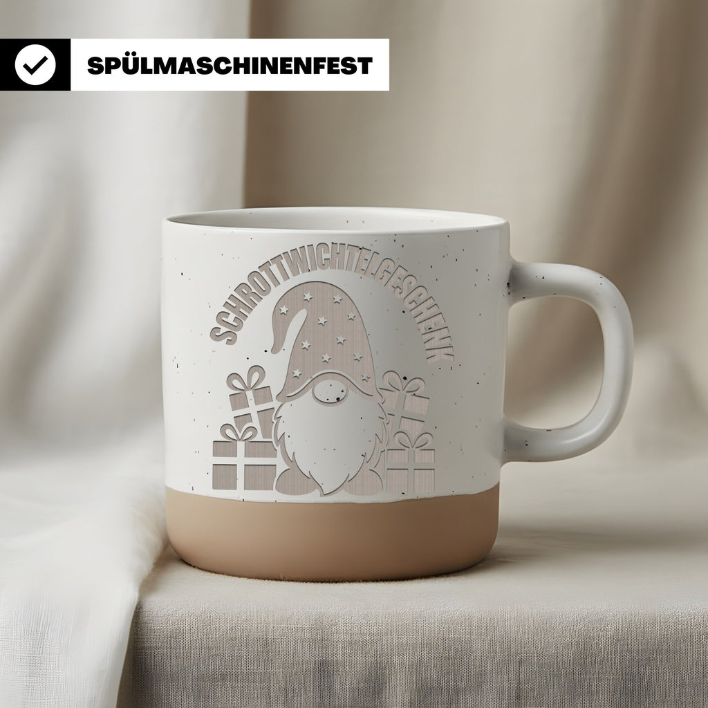 Schrottwichteln Tasse mit Gnom - Lustiges Geschenk für Kollegen - Adve – Bild 3