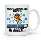 Tiermedizin Studium Tasse für Studenten, Lustige Quietscheen – Weiß [farbe:weiß]