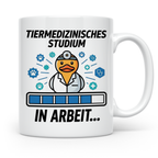 Tiermedizin Studium Tasse für Studenten, Lustige Quietscheen – Weiß [farbe:weiß]