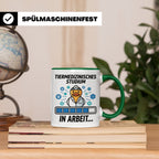 Tiermedizin Studium Tasse für Studenten, Lustige Quietscheen – Grün [farbe:grün]