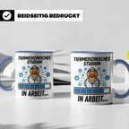 Tiermedizin Studium Tasse für Studenten, Lustige Quietscheen – Blau [farbe:blau]