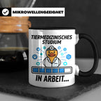 Tiermedizin Studium Tasse für Studenten, Lustige Quietscheen – Schwarz [farbe:schwarz]