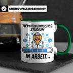 Tiermedizin Studium Tasse für Studenten, Lustige Quietscheen – Grün [farbe:grün]