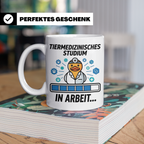 Tiermedizin Studium Tasse für Studenten, Lustige Quietscheen – Weiß [farbe:weiß]