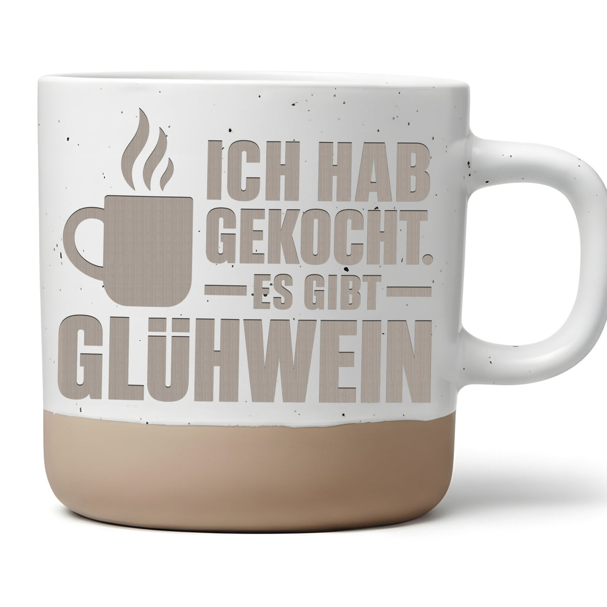 Glühwein Tasse Ich Hab Gekocht Es Gibt - Lustiges Geschenk für Weihnac – Bild 1