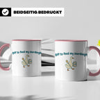 Sauerteig Tasse mit Gans, Off to feed my sourdough, Geschenk – Rosa [farbe:rosa]