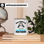 Pinguin Tasse Sublimation - Comic Tierwelt Arktis Eisberg Geschenkidee für Vogelliebhaber & Winter Fans!