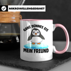 Pinguin Tasse Sublimation - Comic Tierwelt Arktis Eisberg Geschenkidee für Vogelliebhaber & Winter Fans!