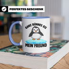 Pinguin Tasse Sublimation - Comic Tierwelt Arktis Eisberg Geschenkidee für Vogelliebhaber & Winter Fans!