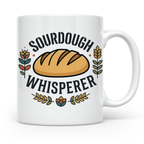 Sauerteig Tasse Sourdough Whisperer, Geschenk für Bäcker, Ho – Weiß [farbe:weiß]