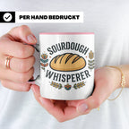 Sauerteig Tasse Sourdough Whisperer, Geschenk für Bäcker, Ho – Rosa [farbe:rosa]