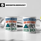 Handwerker Tasse Lustig Spruch Ich kam ich sah direkt kein B – Weiß [farbe:weiß]