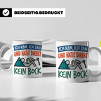 Handwerker Tasse Lustig Spruch Ich kam ich sah direkt kein B – Weiß [farbe:weiß]