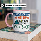 Handwerker Tasse Lustig Spruch Ich kam ich sah direkt kein B – Rosa [farbe:rosa]