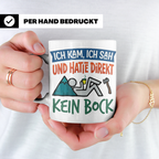 Handwerker Tasse Lustig Spruch Ich kam ich sah direkt kein B – Weiß [farbe:weiß]