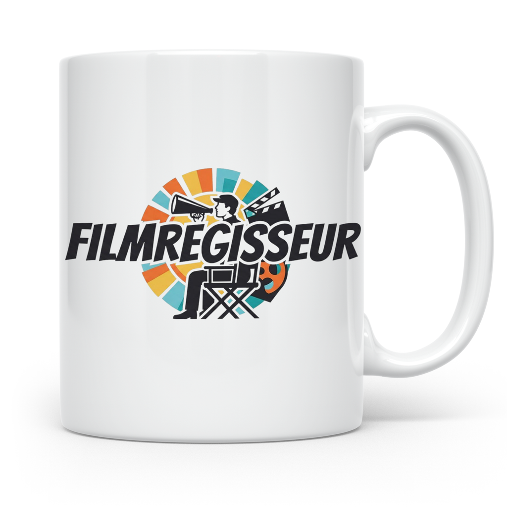 Filmregisseur Tasse Kaffeebecher Geschenk für Filmemacher Re – Weiß [farbe:weiß]