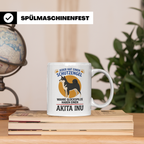 Akita Inu Tasse Schutzengel Glückspilz Spruch | Kaffeebecher – Weiß [farbe:weiß]