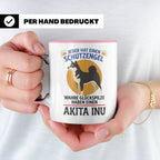 Akita Inu Tasse Schutzengel Glückspilz Spruch | Kaffeebecher – Rosa [farbe:rosa]