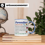 Forensiker Tasse mit lustiger Definition, Geschenk für Krimi – Blau [farbe:blau]