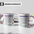 Forensiker Tasse mit lustiger Definition, Geschenk für Krimi – Rosa [farbe:rosa]