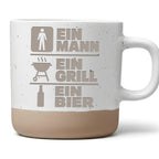 Grill Tasse Ein Mann Bier - Lustiges Geschenk für Papa - BBQ Vatertag  – Bild 1