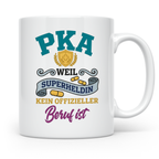PKA Tasse Superheldin Geschenk für Pharmazeutisch-kaufmännis – Weiß [farbe:weiß]