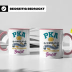 PKA Tasse Superheldin Geschenk für Pharmazeutisch-kaufmännis – Rosa [farbe:rosa]