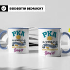 PKA Tasse Superheldin Geschenk für Pharmazeutisch-kaufmännis – Blau [farbe:blau]