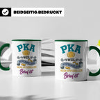 PKA Tasse Superheldin Geschenk für Pharmazeutisch-kaufmännis – Grün [farbe:grün]