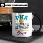 PKA Tasse Superheldin Geschenk für Pharmazeutisch-kaufmännis – Schwarz [farbe:schwarz]