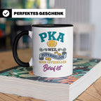 PKA Tasse Superheldin Geschenk für Pharmazeutisch-kaufmännis – Schwarz [farbe:schwarz]
