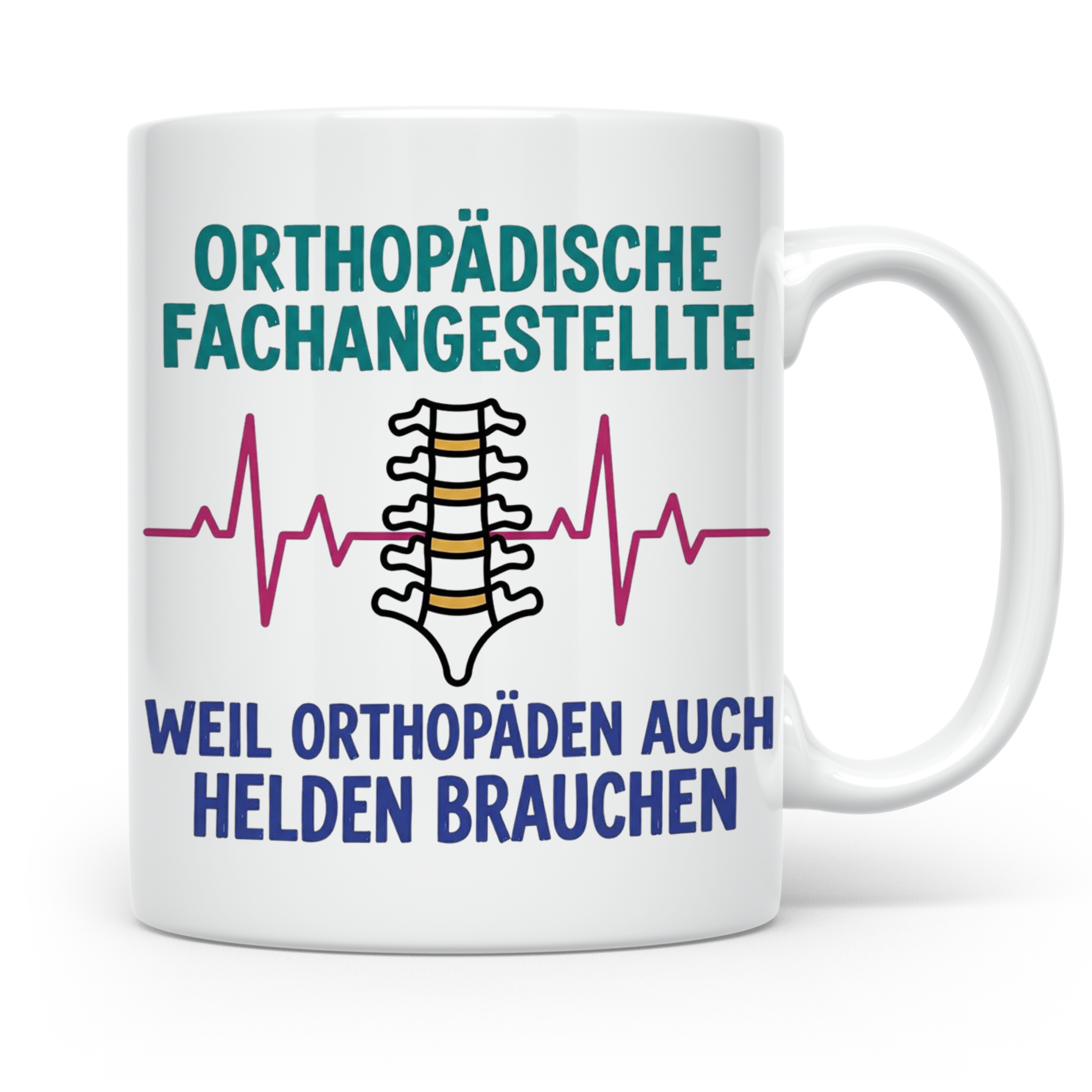 Orthopädische Fachangestellte Tasse mit Spruch | Geschenk fü – Weiß [farbe:weiß]