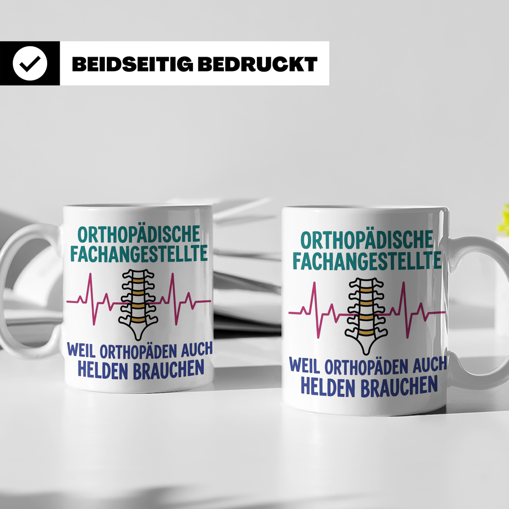 Orthopädische Fachangestellte Tasse mit Spruch | Geschenk fü – Weiß [farbe:weiß]