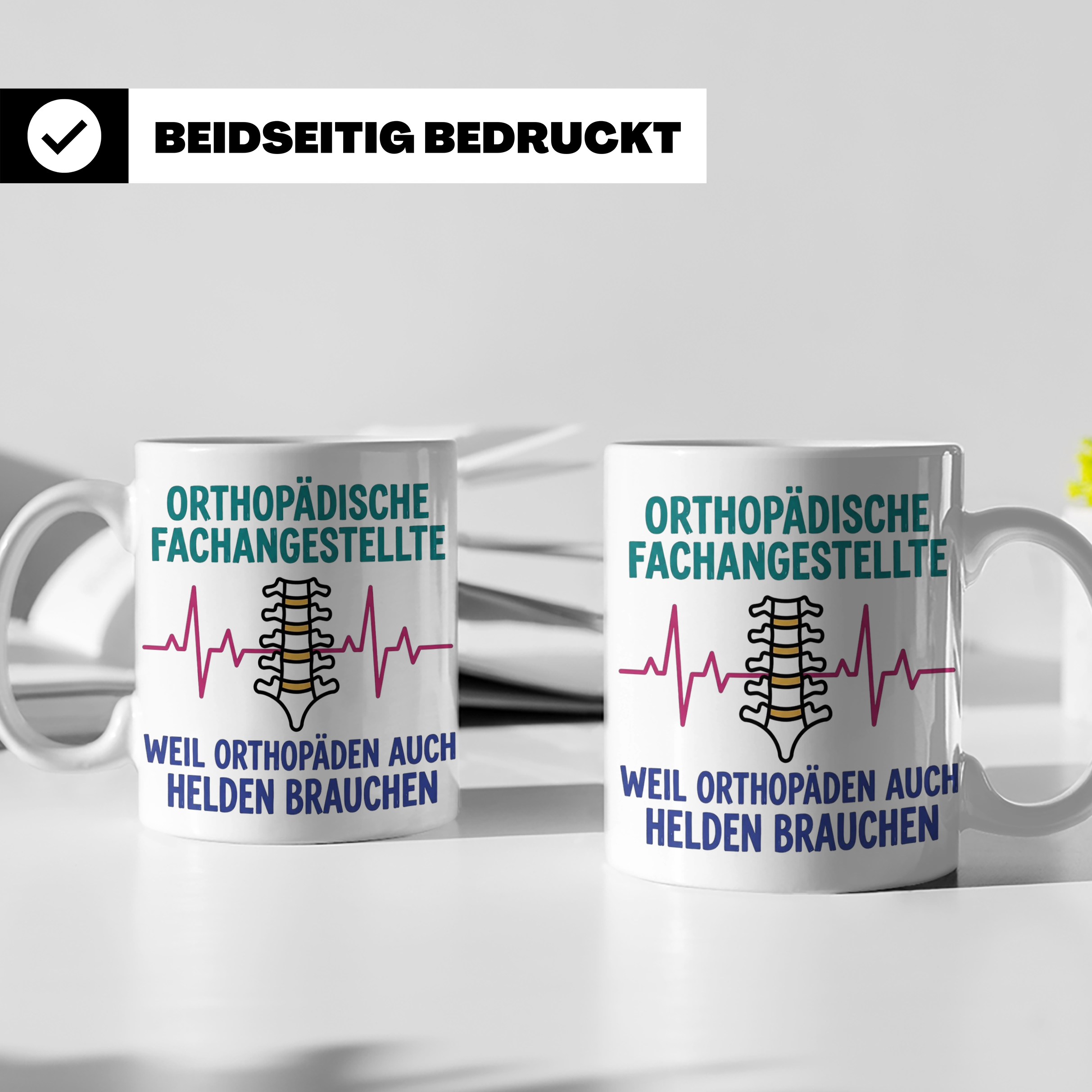 Orthopädische Fachangestellte Tasse mit Spruch | Geschenk fü – Weiß [farbe:weiß]