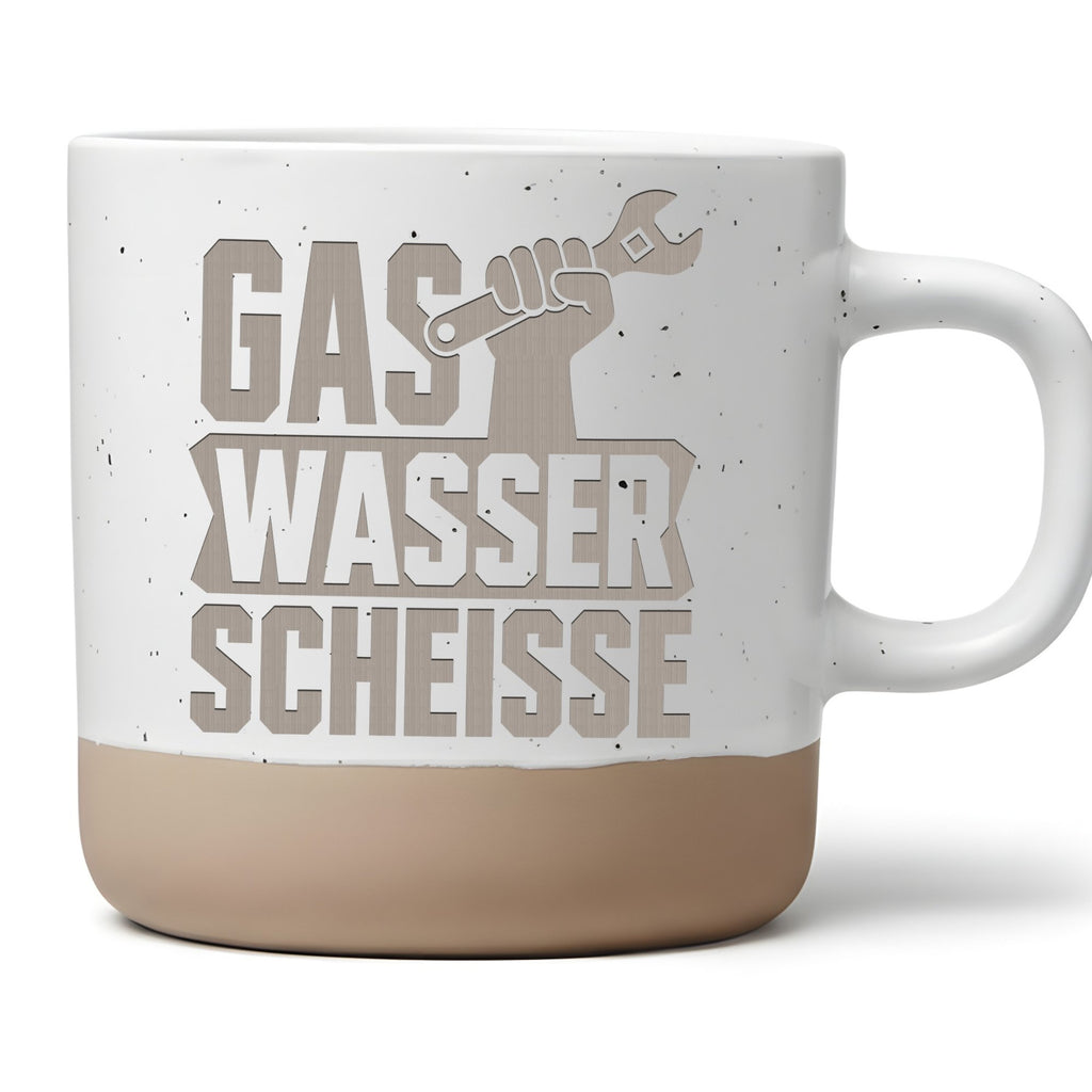 Klempner Tasse Gas Wasser Scheisse - Lustiges Geschenk für Handwerker  – Bild 1