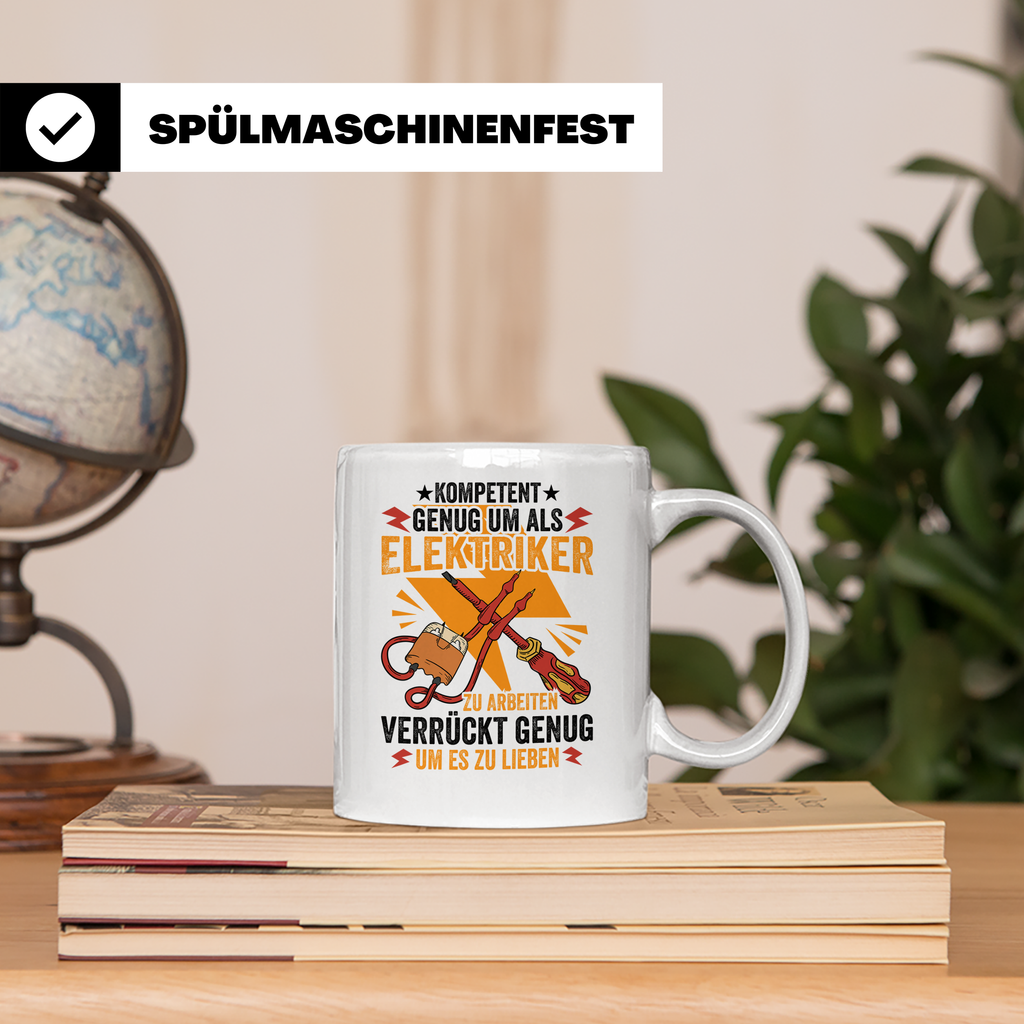 Elektriker Tasse - Weil ich es liebe! - Strom, Spannung, Ber – Weiß [farbe:weiß]