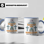Bestatter Opa Tasse mit Spruch 'Viel Cooler' Geschenk für Gr – Blau [farbe:blau]