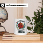 Boxer Tasse Aus dem Weg ich muss zum Training, Geschenk für  – Weiß [farbe:weiß]