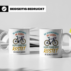 Fahrrad Tasse mit Spruch Geheime Waffe gegen teuren Sprit |  – Weiß [farbe:weiß]