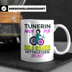 Tunerin Tasse mit Spruch Schrauberin Geschenk für Frauen Aut – Weiß [farbe:weiß]