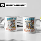 Handwerker Tasse Ich bin in meinem Büro lustig, Geschenk für – Weiß [farbe:weiß]