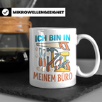Handwerker Tasse Ich bin in meinem Büro lustig, Geschenk für – Weiß [farbe:weiß]