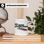 Landwirt Tasse Ich meine Follower lustig, Treckerfahrer Gesc – Weiß [farbe:weiß]