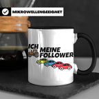 Landwirt Tasse Ich meine Follower lustig, Treckerfahrer Gesc – Schwarz [farbe:schwarz]
