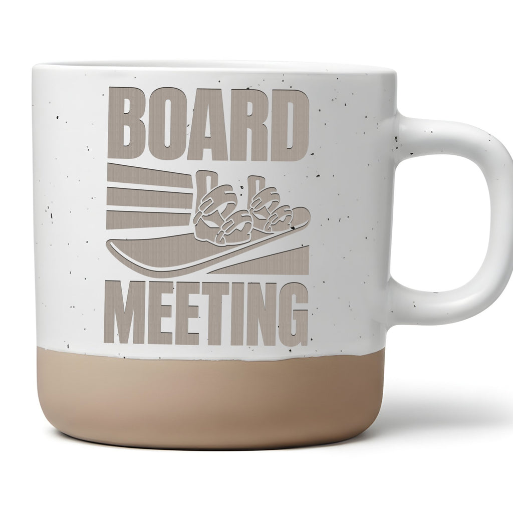 Snowboard Tasse Board Meeting - Lustiges Geschenk für Snowboarder - Wi – Bild 1