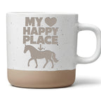 Pferd Tasse My Happy Place - Lustiges Geschenk für Reiterin - Reitspor – Bild 1
