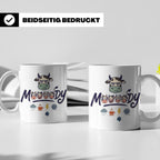 Launische Kuh Tasse Moody Cow lustiger Spruch, Kaffeebecher  – Weiß [farbe:weiß]